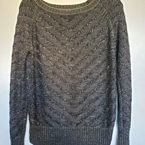Metallic thread sweater